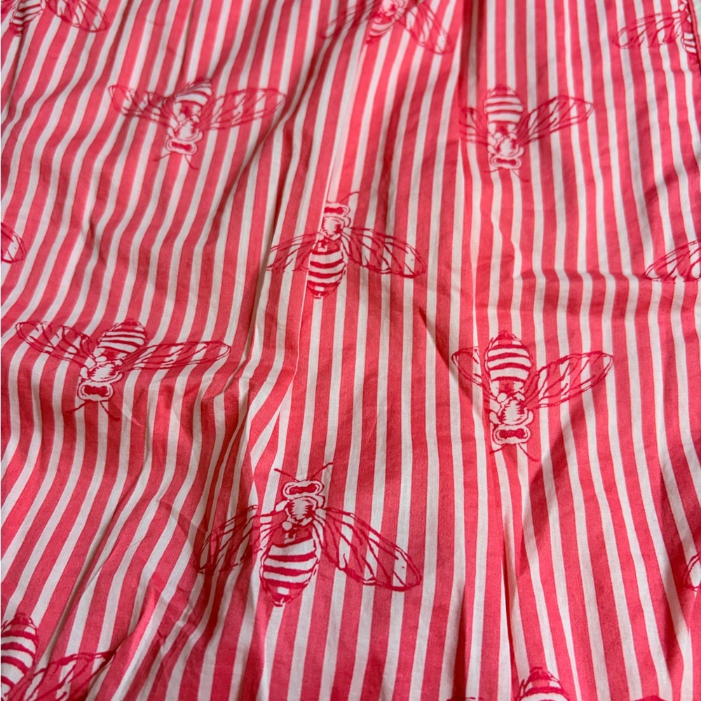 Joules Pink Floral Striped Midi Skirt - Picture 4 of 5